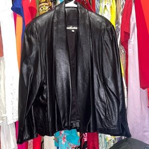 Black Leather blazer